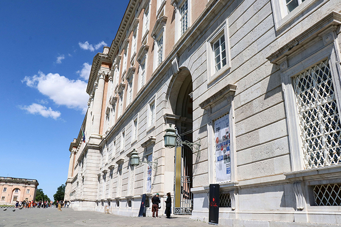 Nella foto, l’ingresso dell’Archivio di Stato di Caserta – Credit: Massimo Acanfora
